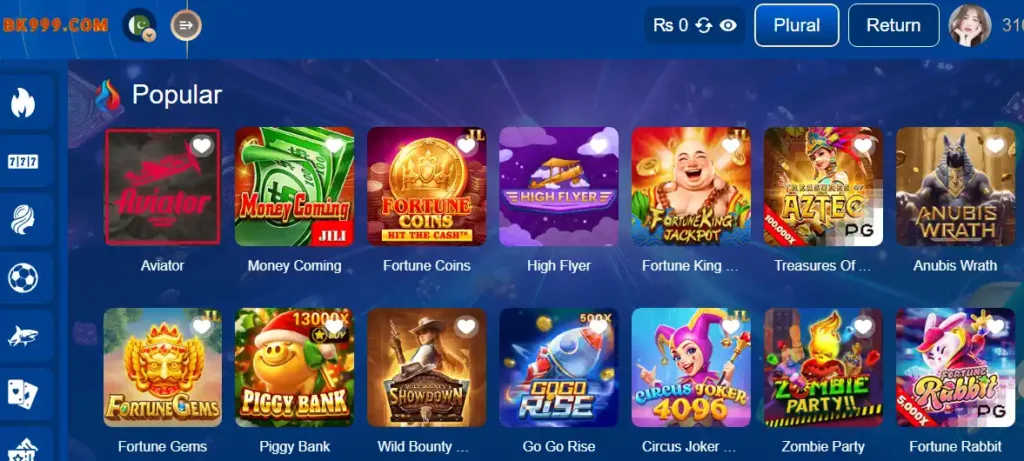 Popular Games on BK999 Game – Teen Patti, Poker, Andar Bahar, Aviator, and More
