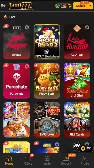 Jami777 Game List – Slots, Ludo, Teen Patti, Dragon & Tiger, and More