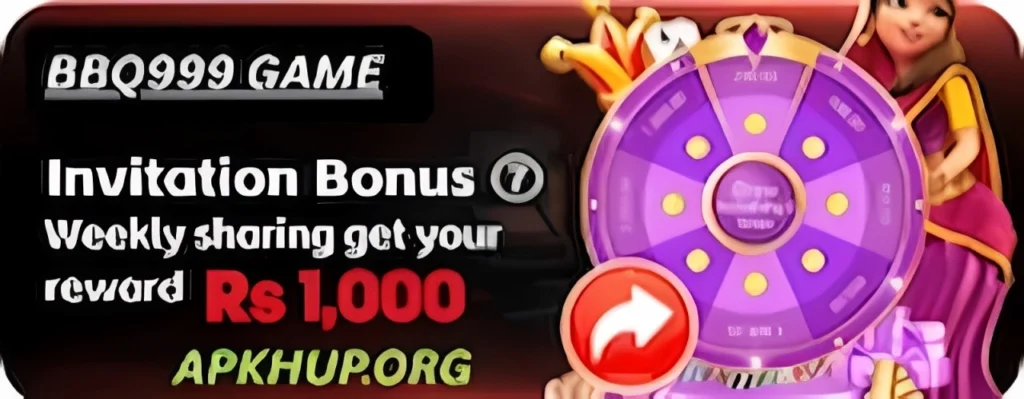 Invite friends and earn 1000 PKR with BBQ 999 Game APK on APKHUP.org