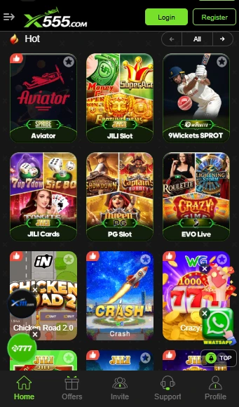 X555 Game List – Aviator, Slots, Fishing, Poker, Live Casino & Sports Predictions