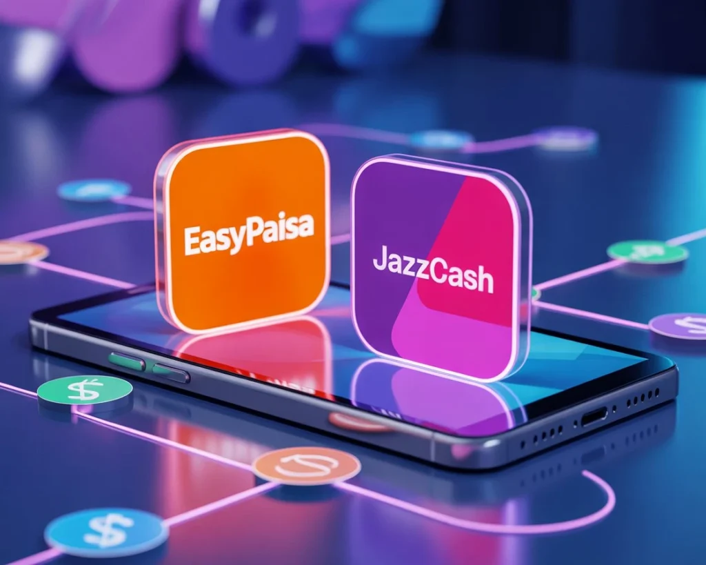 EasyPaisa and JazzCash payment methods for APK apps in Pakistan