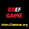 88EF Game logo with apkhup.org branding on a black background, representing mobile gaming and APK downloads